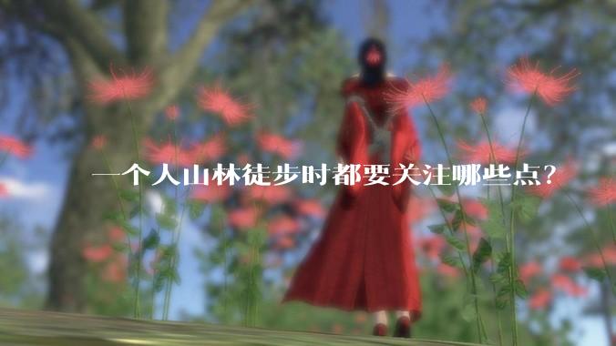 一个人山林徒步时都要关注哪些点?
